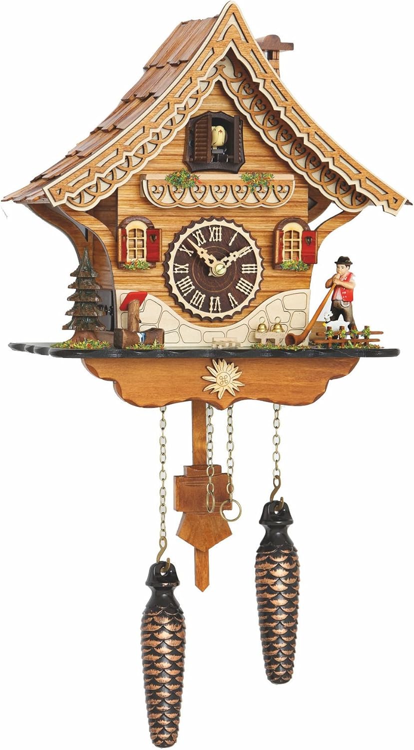 Trenkle Quartz Cuckoo Clock Swiss House with Music TU 4204 QM