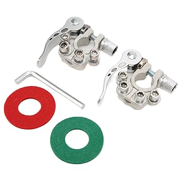 Battery Terminal Connector, Copper Material Car Battery Terminal Convenient Wiring Good Electrical Conductivity for Multiple Cable Connections