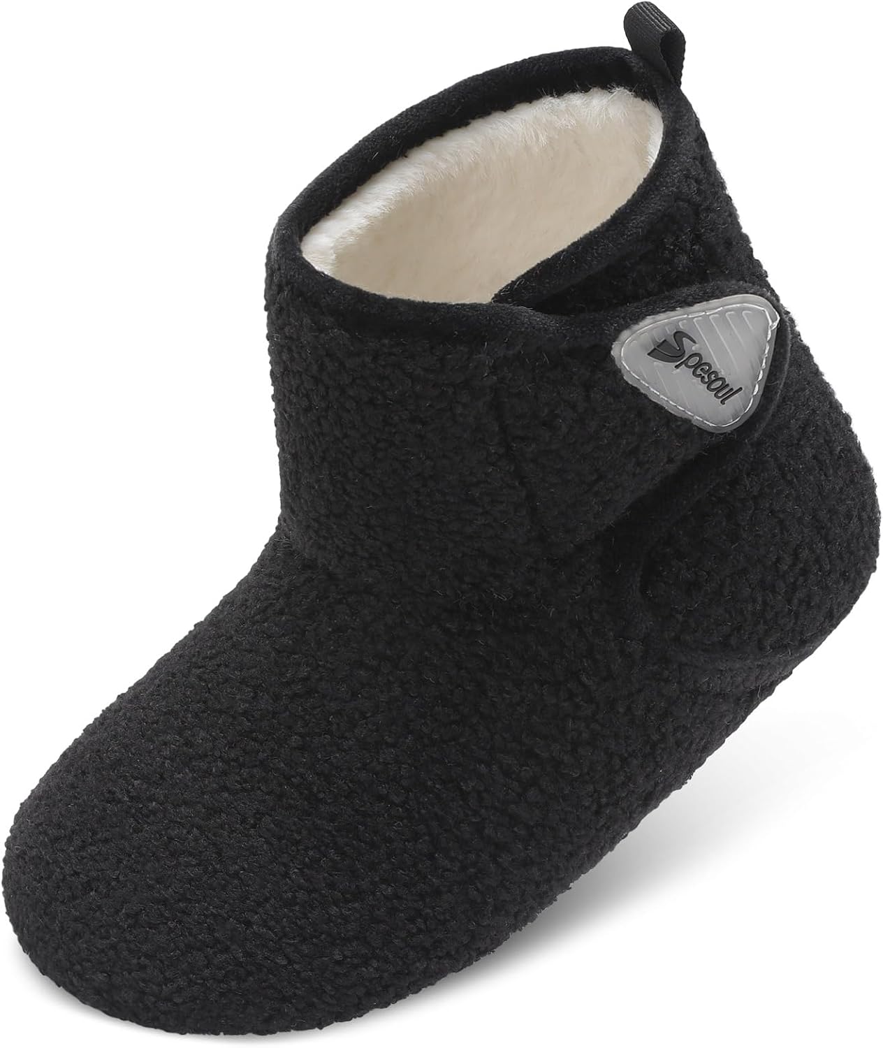 Spesoul Womens Mens Slipper Boots Fuzzy House Slippers Non Slip Slipper Socks Adjustable Bootie Slippers for Indoor and Outdoor