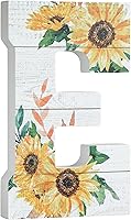 Vista 7 de COLLECTIVE HOME - Letras de madera de 10 pulgadas para decoración de pared, decoración del alfabeto de mesa de girasol, decoración de granja