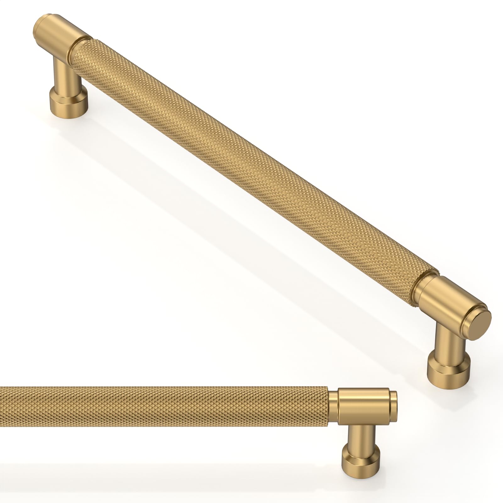 Asimerdeco 10 Pack Champagne Bronze Cabinet Pulls 7.5 Inch(192mm) Kitchen Cupboard Handles Cabinet Hardware Drawer Pulls