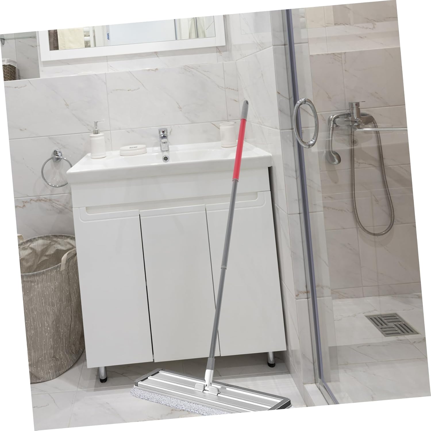 Extension Pole Swifter Mop Compatible Iron Mop Pole Replacement for Commercial Use