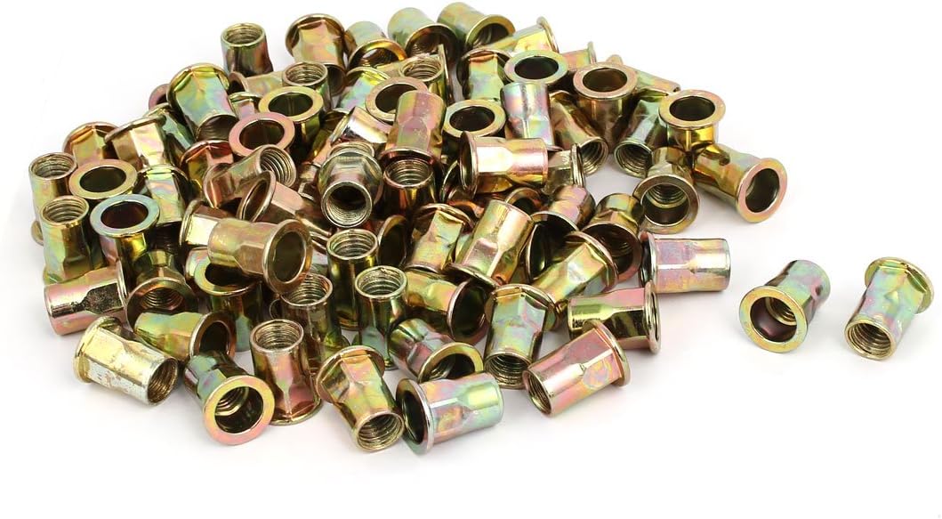 M12x23mm Zinc Plated Half Hex Body Rivet Nuts Insert 130pcs (0de9d6e89554f394a6bd6d8a3197b873)