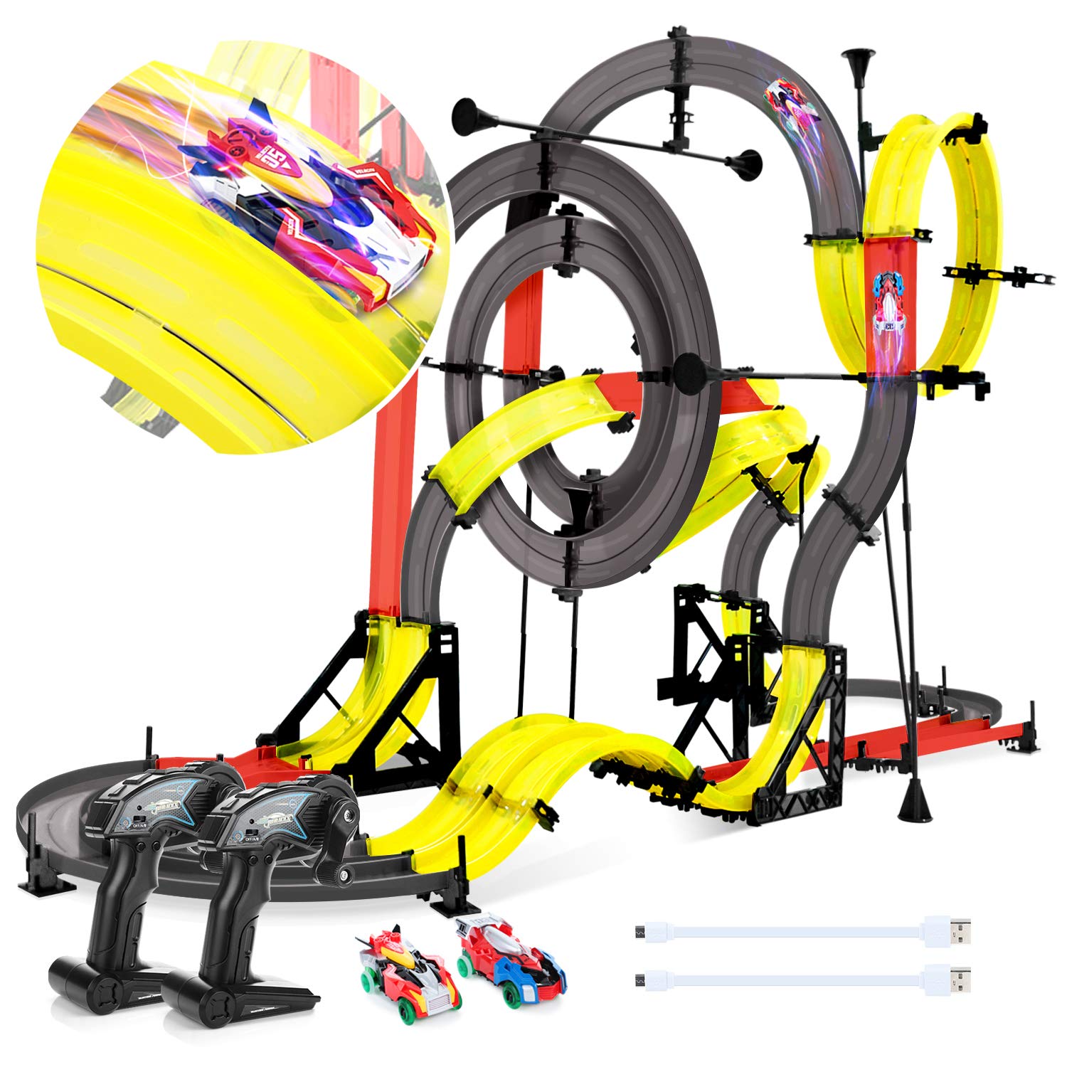Peradix RC Slot Car Double Rail Race 