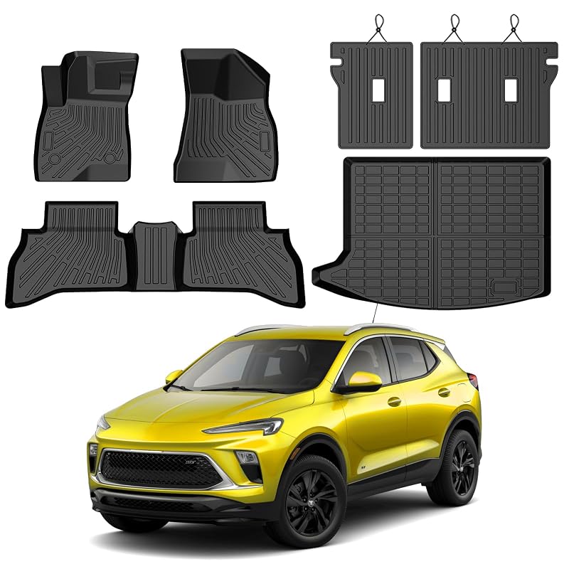 Kit de Tapetes Automotivos KUST para Buick Encore GX 2020–2026 AWD, em TPE, com Tapetes Dianteiros, Traseiros, Porta-Malas e Encostos, 6 peças