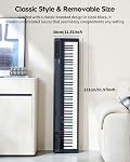 STRICH Digital Piano 88 Key Full Size Weighted Keyboard, Hammer-Action Portable Electric Piano For Beginner Adults, Bundle With Sustain Pedal, Piano Stickers, Music Rest, Black, SDP-P7