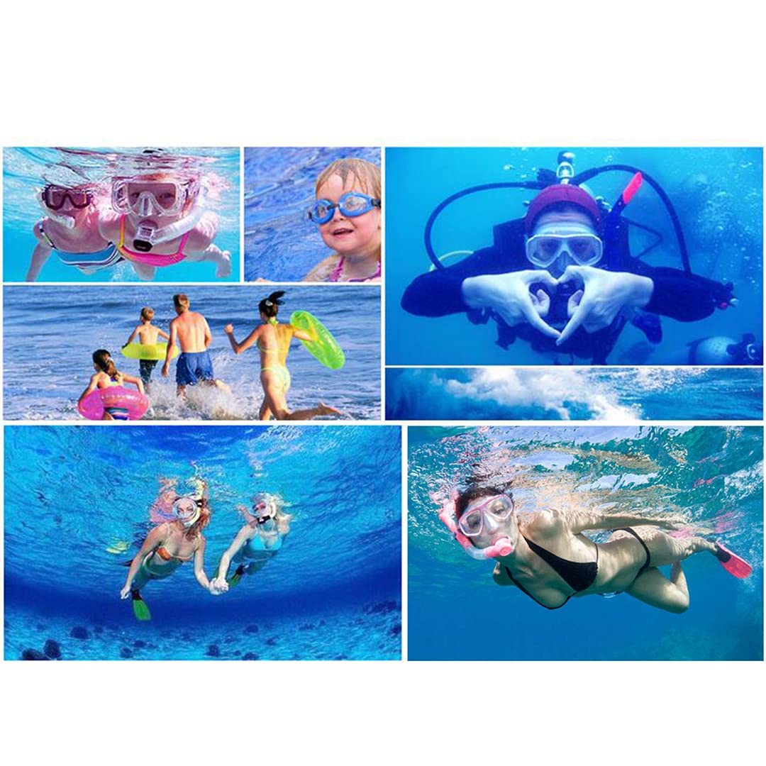 Scuba Snorkeling Pływanie Nurkowanie Zestaw oddechowy Gogle Maska przeciwmgielna i nurkowanie Easy Glasses do nurkowania