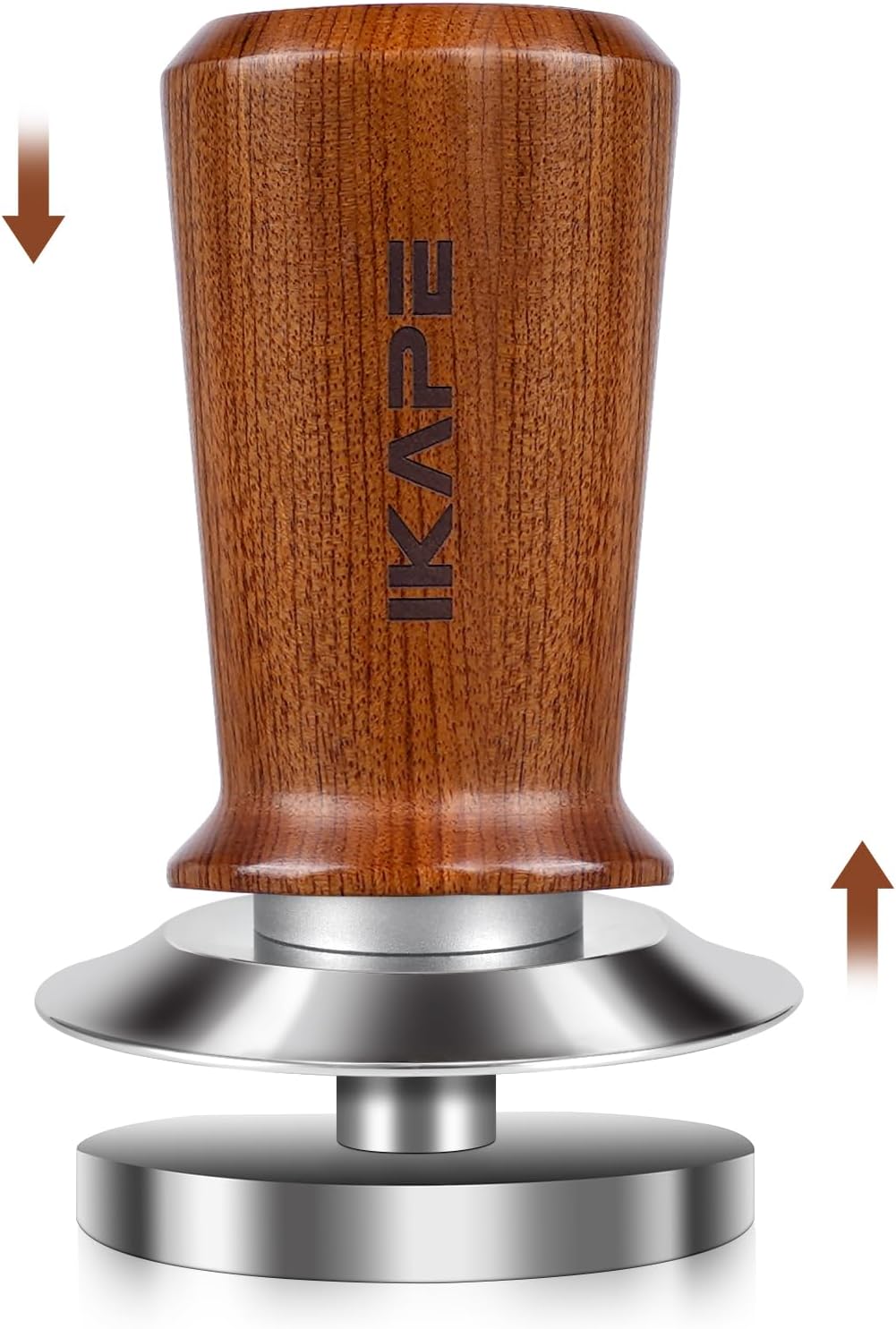 IKAPE 53.3mm Espresso Coffee Tamper, Springloaded Calibrated Tamper