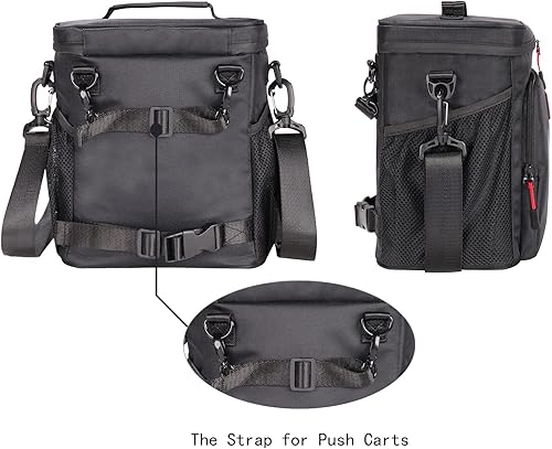 Miniatura 4 de Enfriador de golf, bolsa térmica suave con aislamiento de 12 latas, cabe en carrito de golf