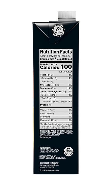 Imagine Organic Butternut Squash Creamy Soup 32 fl. oz (Pack of 6)