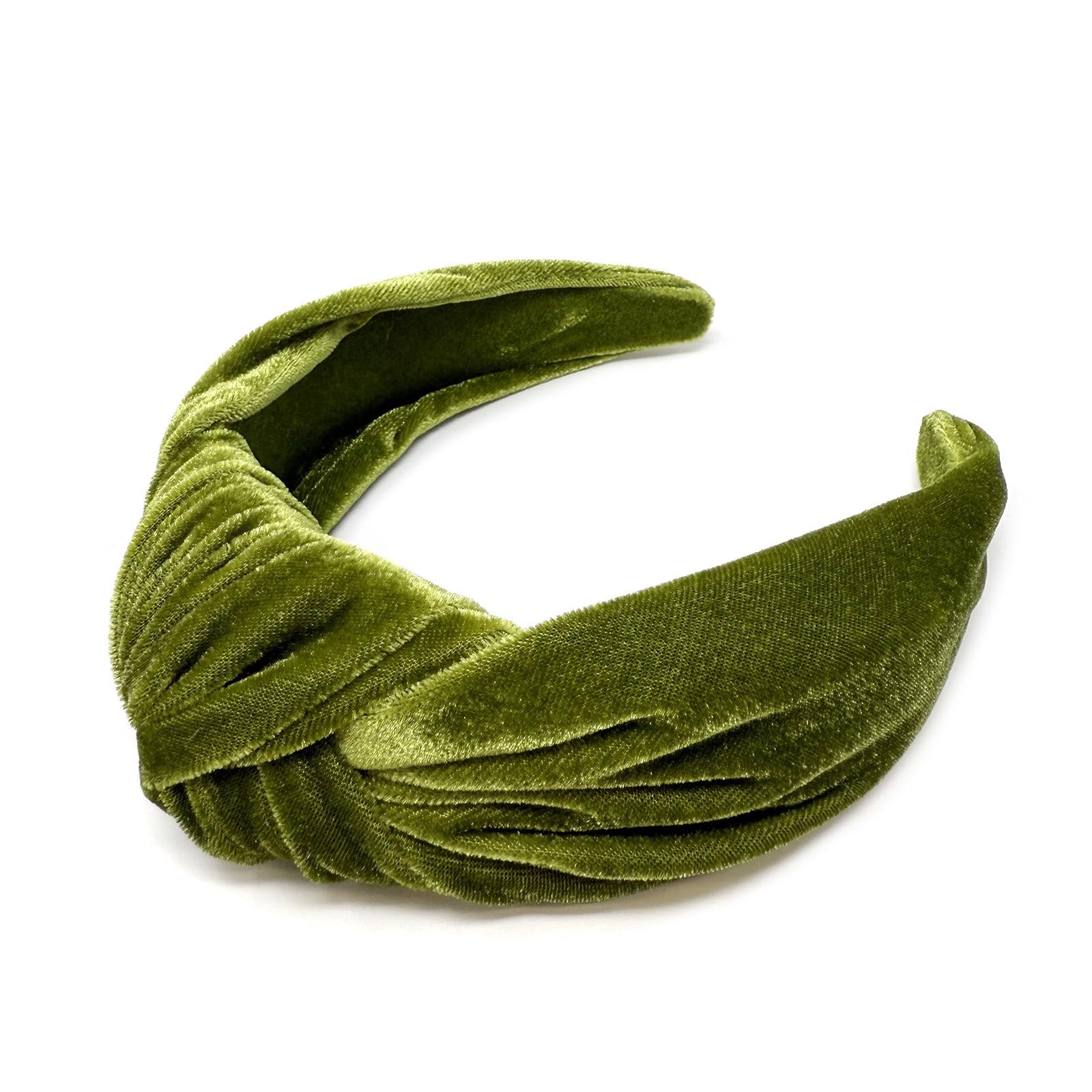 Wide Knotted Velvet Headband, Top Knot, Luxe Soft Fabric, Women\'s Hair Accessory Amazon.com: YISSION Velvet Knotted Headbands for Women Non  main image 3