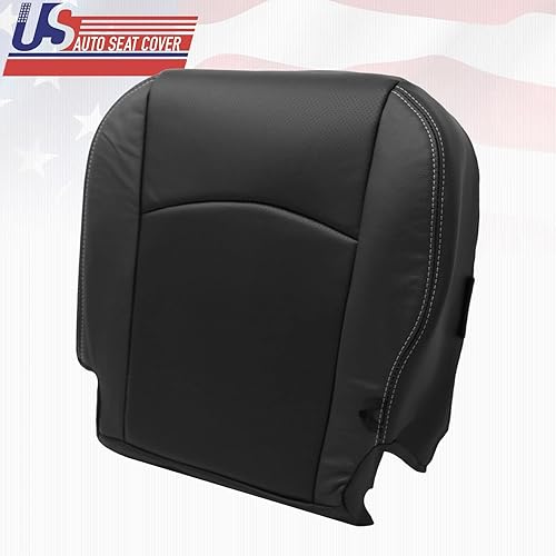 Miniatura 3 de 2009 2010 2011 2012 para Dodge Ram Laramie conductor parte inferior perforada cubierta de cuero negro