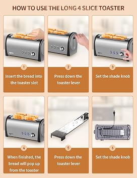 Brush Silver With Grey Toaster
