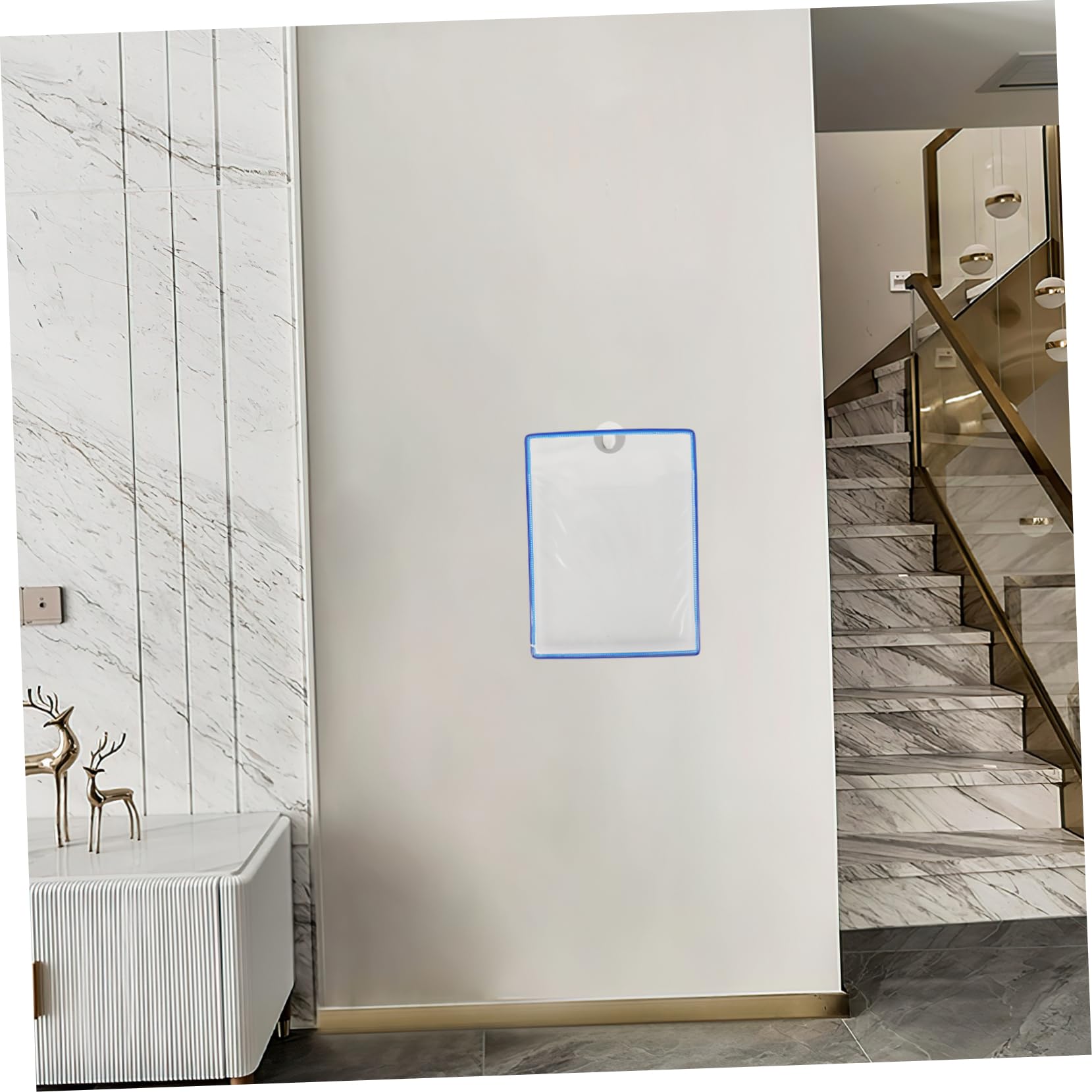 OFFSCH Transparent Wall Mount File Holder Portable Hanging Organizer for Office Home File Storage with Capacity for Efficient
