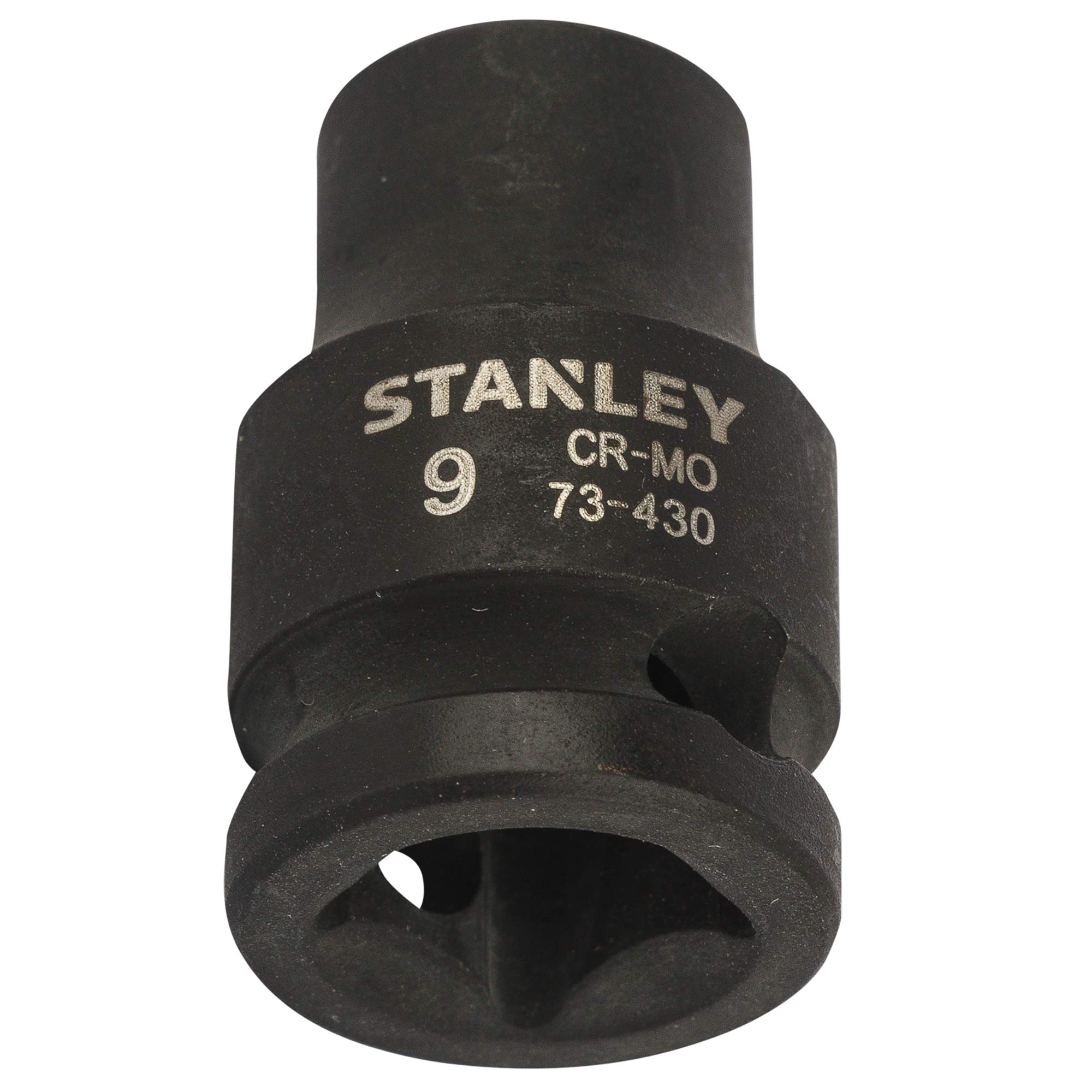 STANLEY STMT73430-8B Chrome-Molybdenum Steel Impact Socket 3/8 inch 9 mm(Black) 1