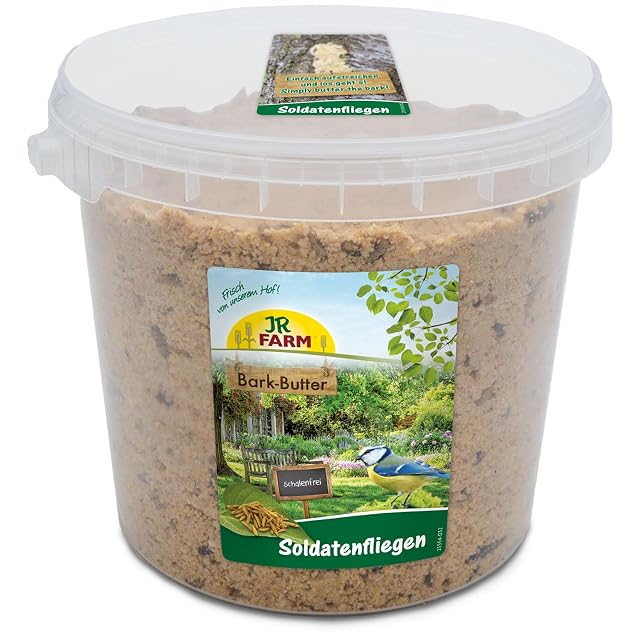 JR Farm - Mantequilla de Corteza para Soldado (2 kg, para Aves Silvestres en el jardín o en el balcón)