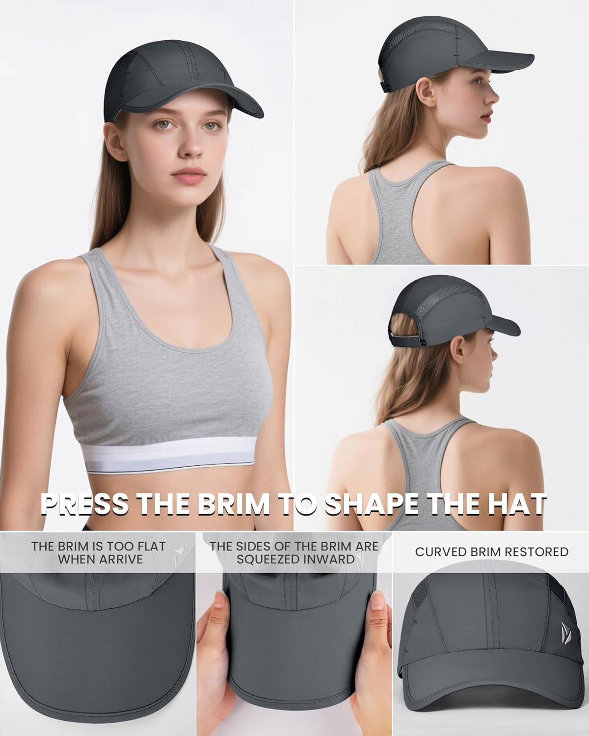 Quick-Dry Running Hat for Men & Women Cooling Hat UPF 50+ Thin Baseball Cap Lightweight Breathable Mesh Sport Hats - Image 5