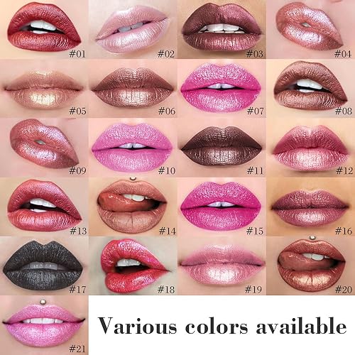 Miniatura 8 de evpct Juego de 3 lápices labiales de color morado ciruela, malva, beige, rosa, mate, mate, para mujer, impermeable, de larga duración, 24 horas