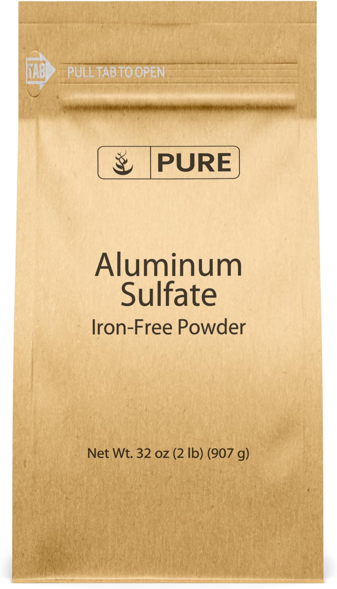Pure Original Ingredients Aluminum Sulfate (2 lb) Food Grade, Iron Free, Soil Additive