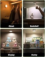 Vista 6 de EZVALO LED Puck Lights, Rechargeable Battery Touch Light, 2.5'' Mini Tap Lights, Wireless Closet Light, Under Cabinet Lighting, 3 Color Temps, Sitck