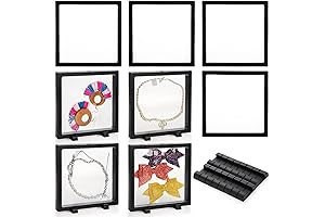 Dicunoy Large Black 3D Display Frames for Collections