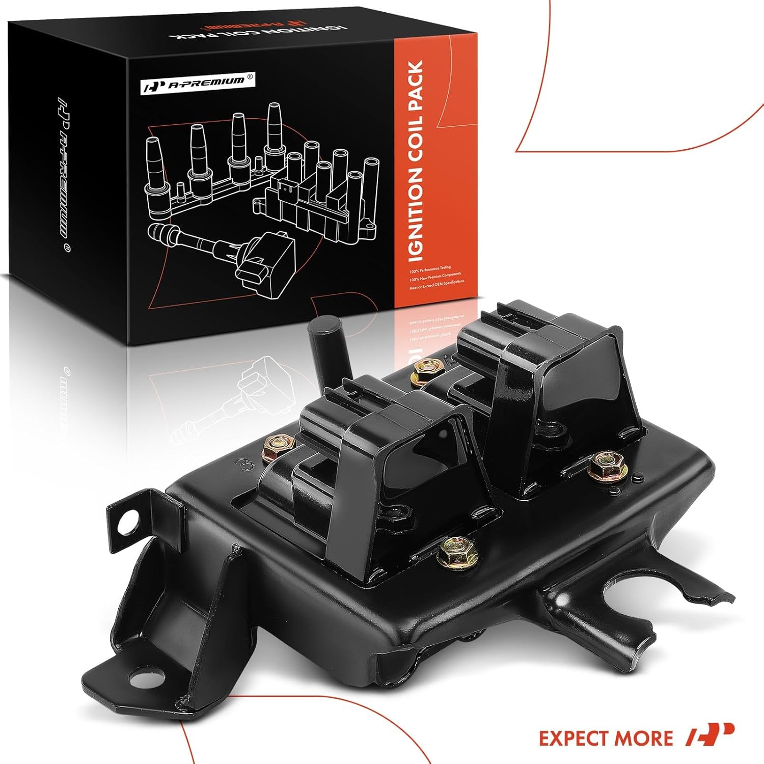 A-Premium Engine Ignition Coil Packs Compatible with Mazda Miata 1999 2000 L4 1.8L