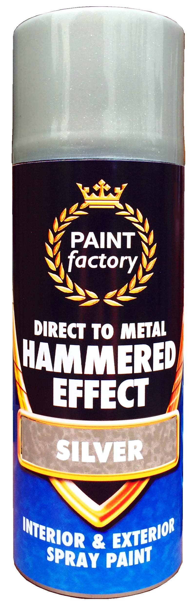 Paint Factory Silver 400Ml Hammered Effect Spray Paint
