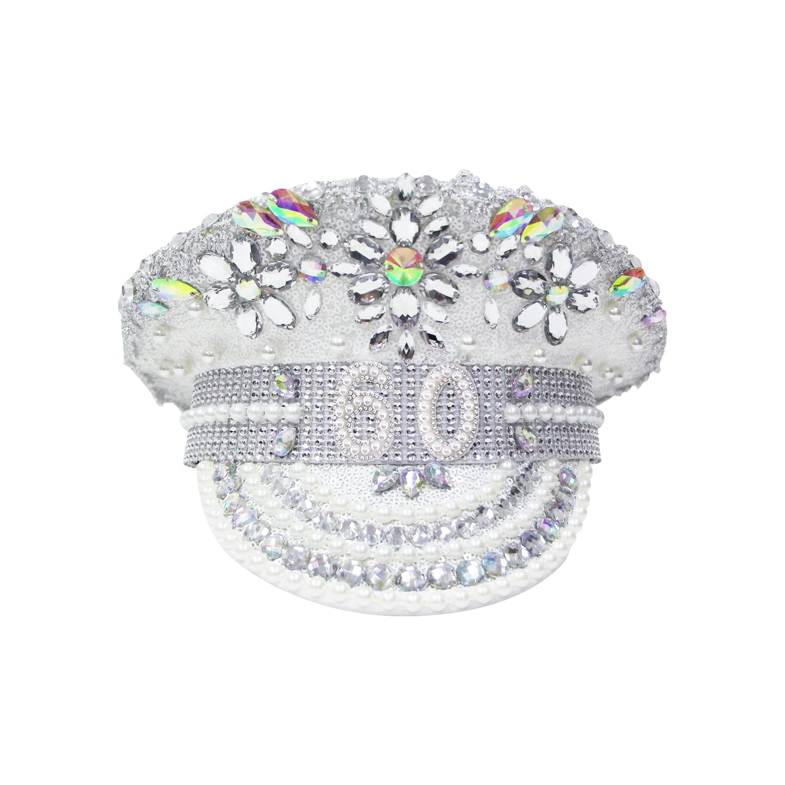 JEKUGOT Novelty Shiny Birthday Hat for Birthday Parties, Wedding Anniversaries, Pool Parties and Important Anniversaries with Elastic Band for Everyone,Unique Birthday Gift.(60)