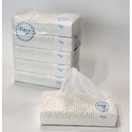 Amazon ケース販売 Fleurdoux フルールドゥ ソフトパックティッシュ 150組300枚 5個 18パックセット Fleurdoux ティッシュペーパー