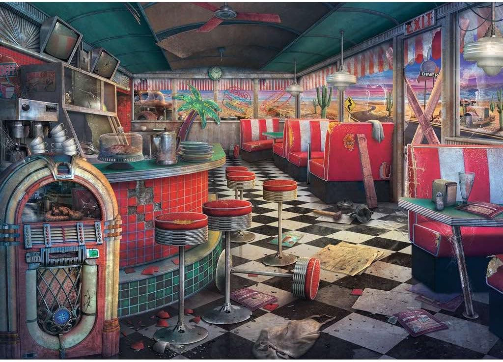 Ravensburger Abandoned Series: Decaying Diner 1000 Piece Jigsaw Puzzle for Adults - 12000637 - Handcrafted Tooling, Made in Germany, Every Piece Fits Together Perfectly