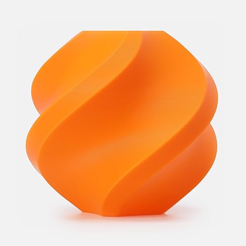Bambu Lab PLA Filament Matte 3D Printer Filament 1.75mm PLA 1kg High Tenacity Eco Friendly - Pumpkin Orange (10301) - Refill