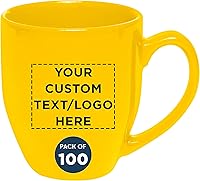 Vista 9 de Tazas de café grandes personalizadas de 16 onzas, juego de 10/50/100 unidades personalizadas a granel perfectas para té, espresso, capuchino