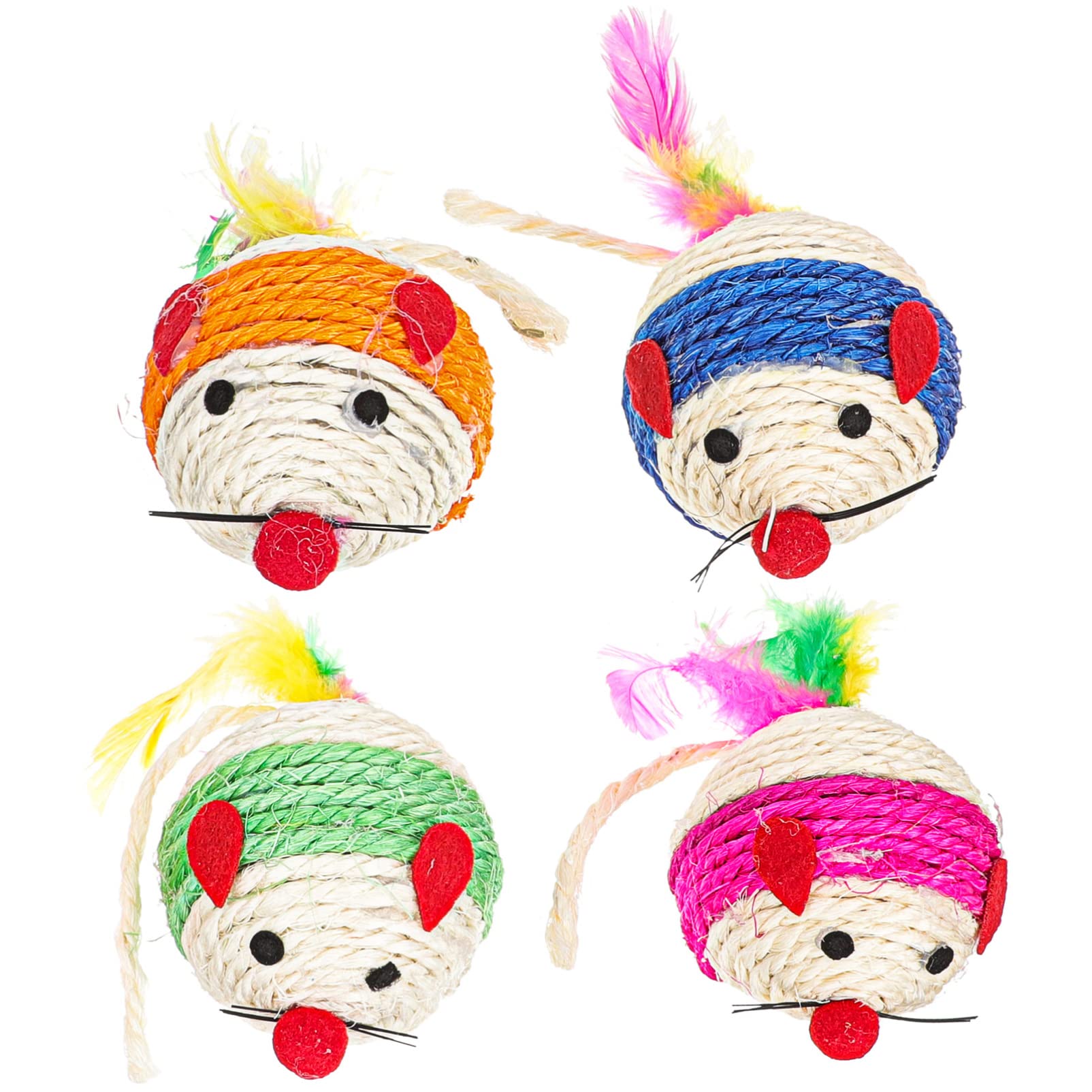 POPETPOP 12piezas Juguete Interactivo para Gatos Bola De Ratón Accesorios para Gatos Juguetes para y Color Aleatorio