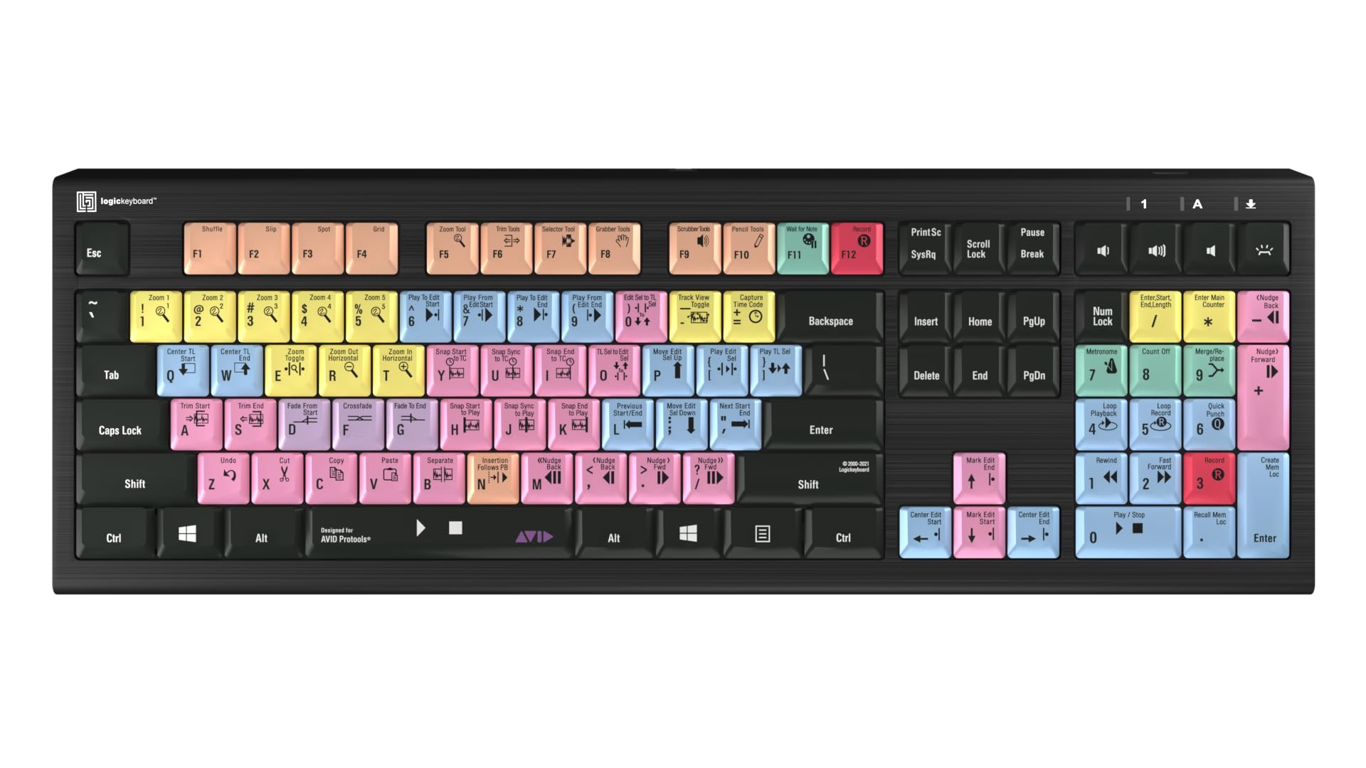 Amazon.co.jp: Avid Pro Tools用Logickeyboard ASTRA2 バックライト