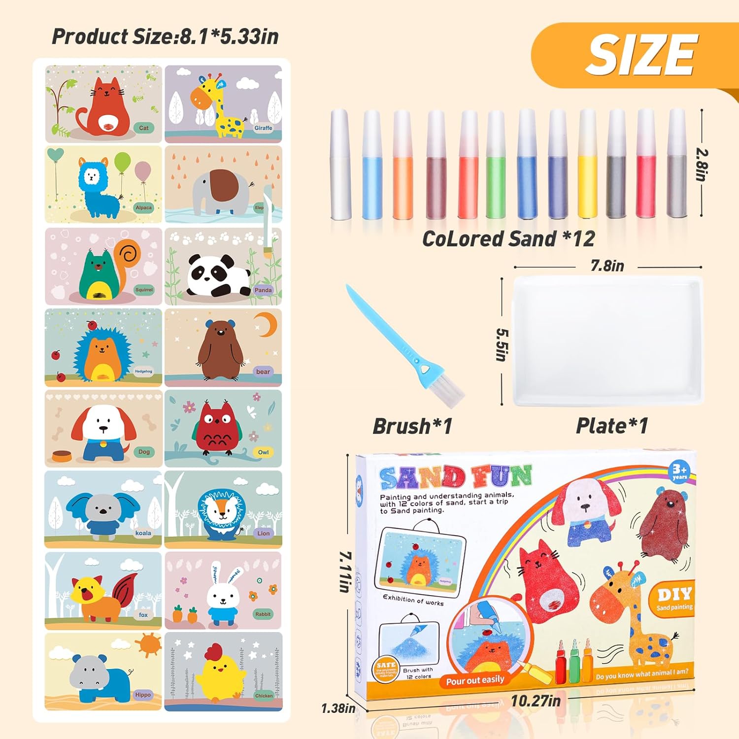 Unleash Creativity: The Ultimate Colorful Sand Art Kit for Kids Ages 4-8!