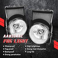 Vista 2 de A ABIGAIL Faros antiniebla de repuesto para luces de conducción para 2003-2006 GMC Sierra 1500 2500 3500 con bombillas halógenas H10 12V 45W y kit