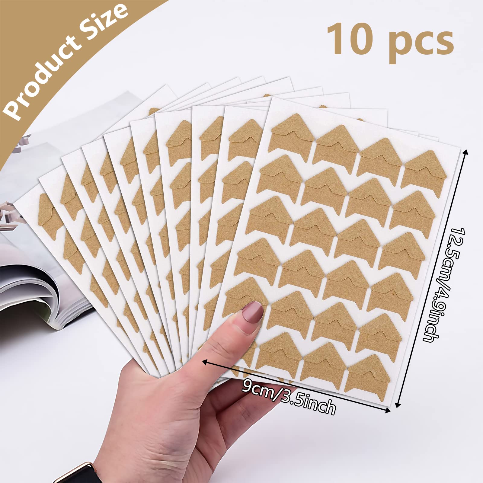 Angoli Portafoto Autoadesivi – 306 Pezzi Per Scrapbooking – Colori Arcobaleno, Formato 1,1 Cm – Proteggi Foto Fai Da Te