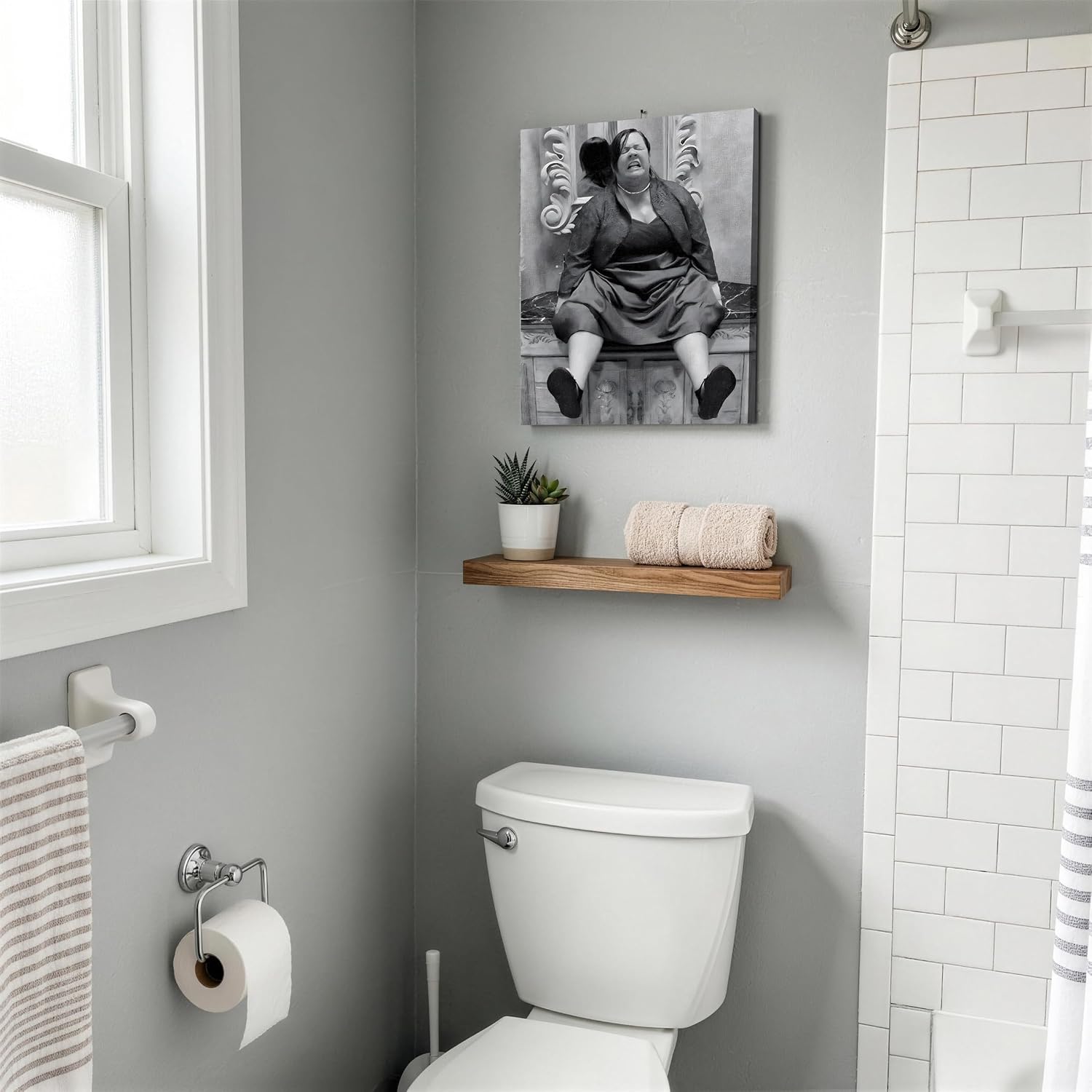 B.B.F MAKE Funny Comedy Movie Framed Canvas Wall Art for Bathroom & Dorm image 5