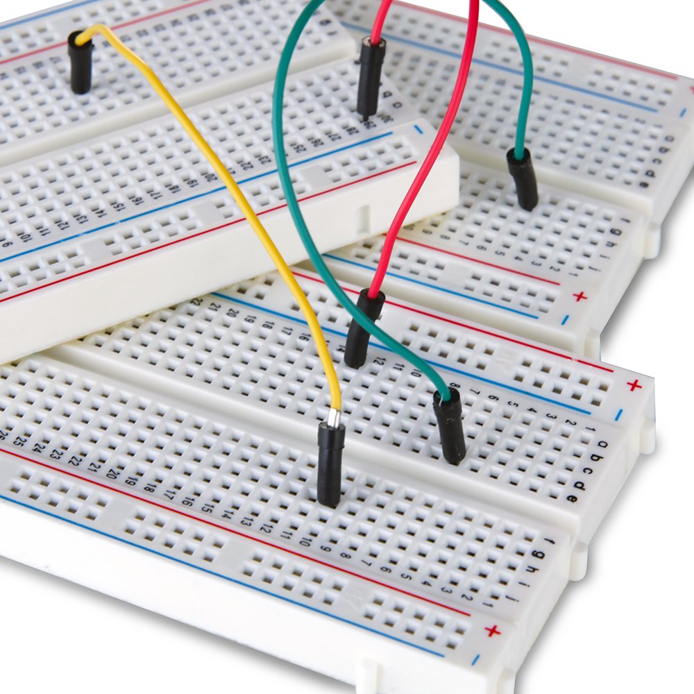 ELEGOO 3PCS Breadboard con 400 Punti, 4 Linee di Alimentazione per UNO R3 Mega