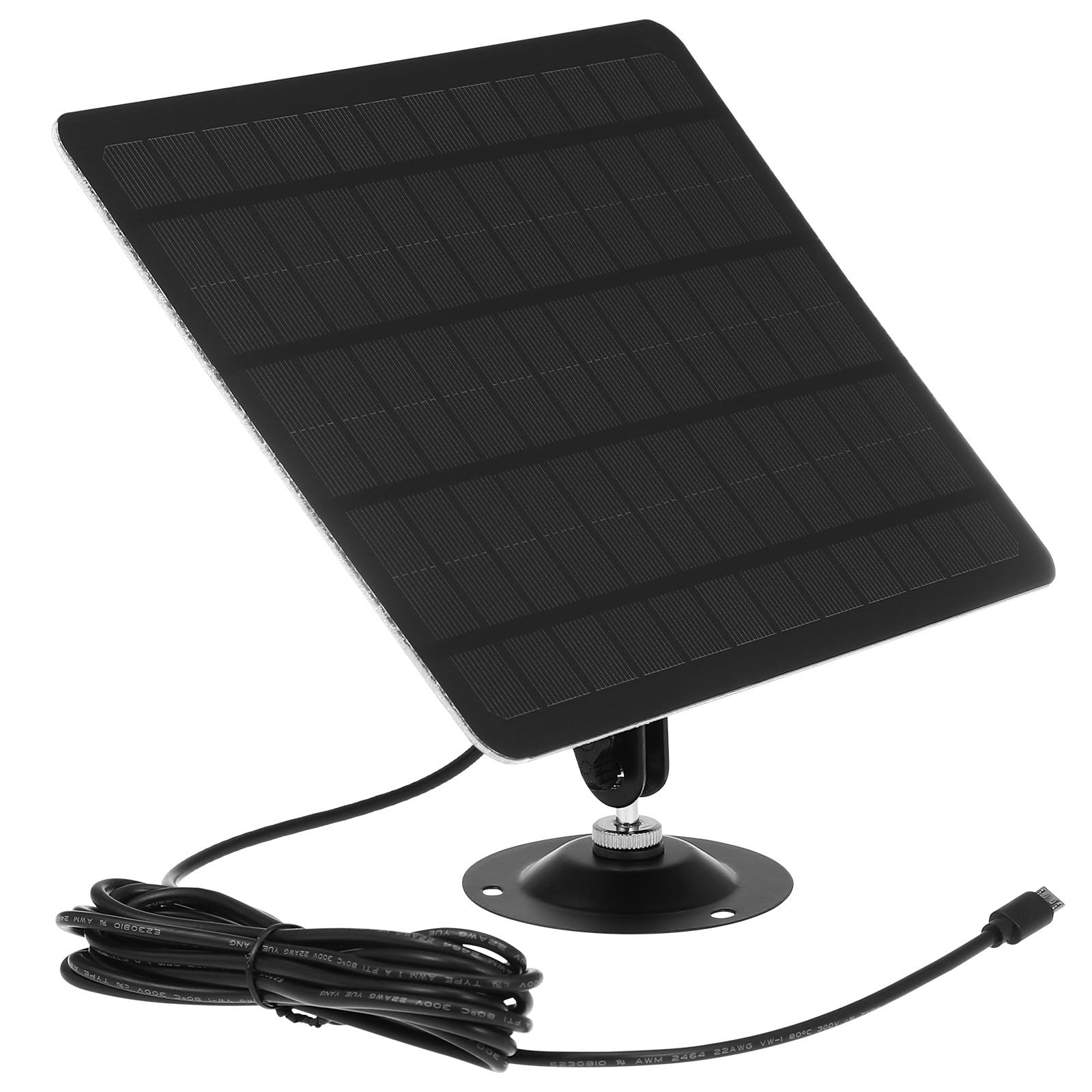 Pannello Solare per Ricarica in Silicio Monocristallino 20w | Montaggio a 360°, Installazione Flessibile, Staffe di Fissaggio e Tasselli Inclusi