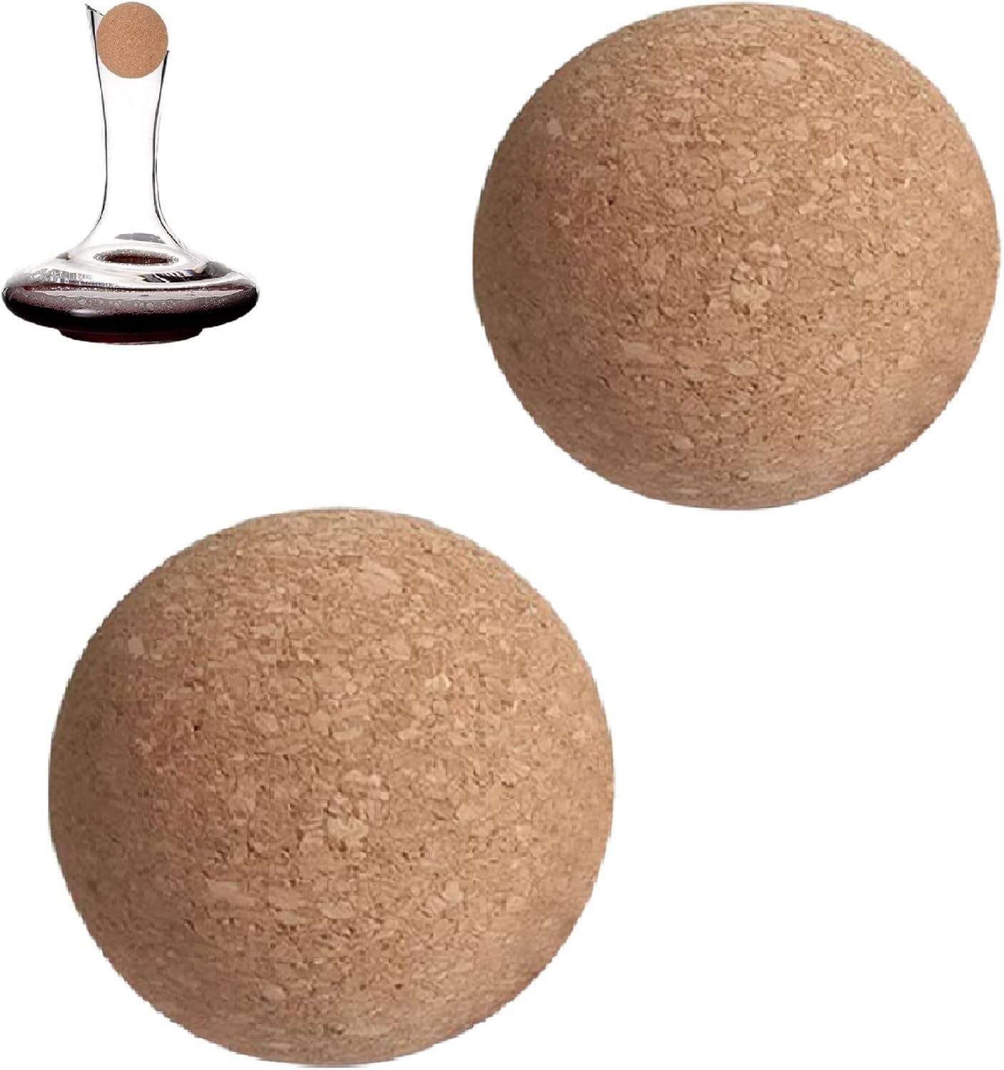 Wine Bottle Wooden Cork Ball Stoppers for Wine Decanter