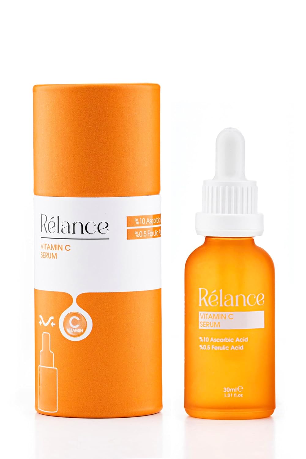 Relance Vitamin C Serum with 10% Ascorbic Acid, 0.5% Ferulic Acid, Anti-Aging Facial Treatment, 30ml, 1.01 fl oz - Image 6