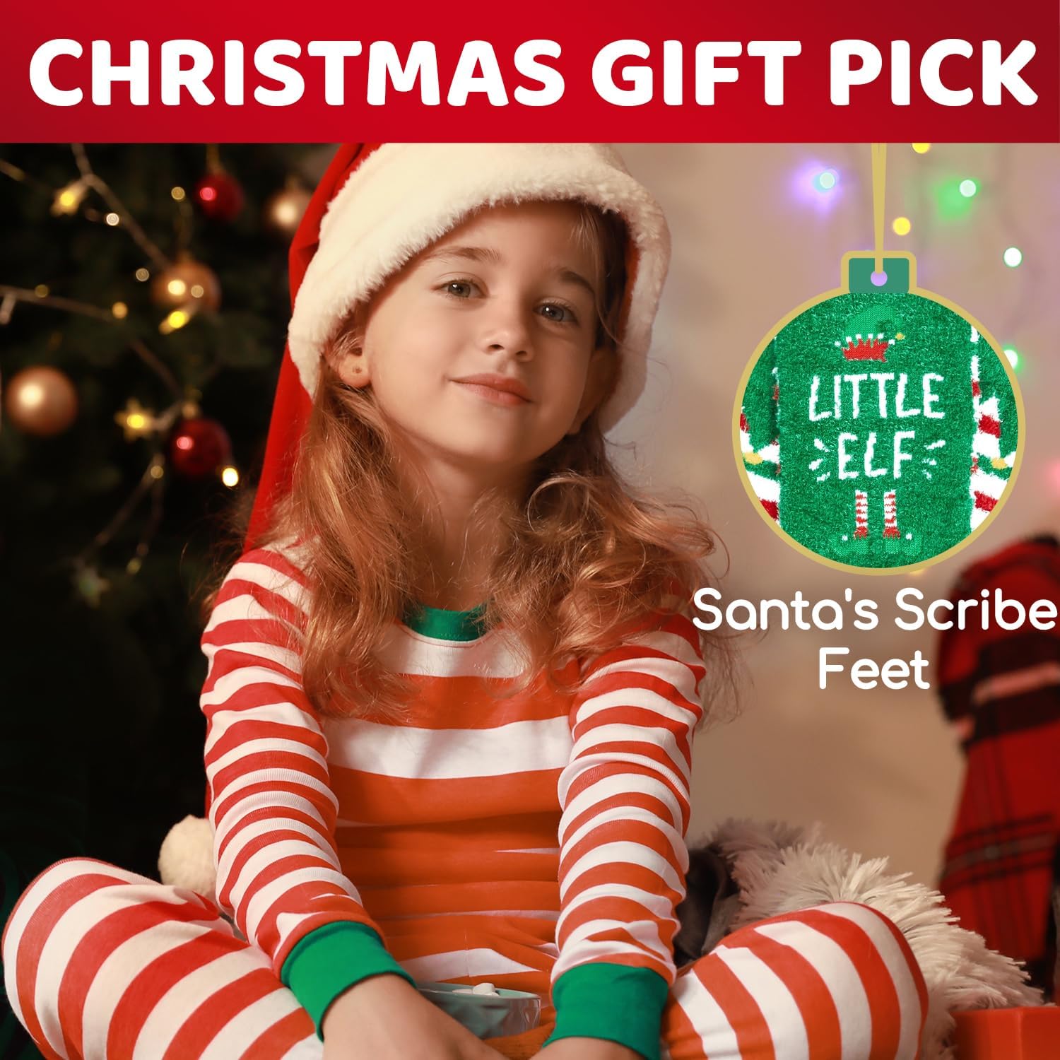 HAPPYPOP Christmas Fuzzy Socks for Kids - Holiday Little Elf Gifts for Boys Girls 4-9 Years - Image 6