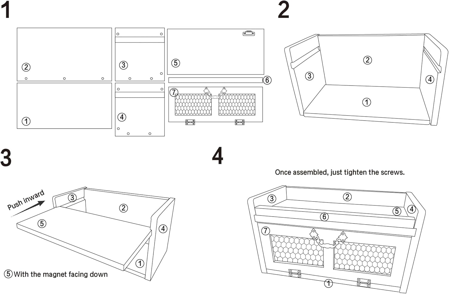 Farmhouse Countertop Storage Organizer, Rustic Wood Kitchen Cabinet with Chicken Wire, Kitchen Pantry Display Shelf, Country Vintage Style. Distress Teal