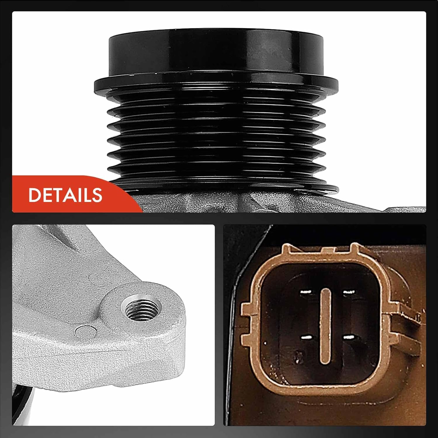 A-Premium Alternator Compatible with Toyota Camry 2015-2017 L4 2.5L, RAV4 2013-2018 L4 2.5L AWD, 12V 125A 6-Groove Clutch Pulley Clockwise, Replace# 27060-0V170, 104211-3541