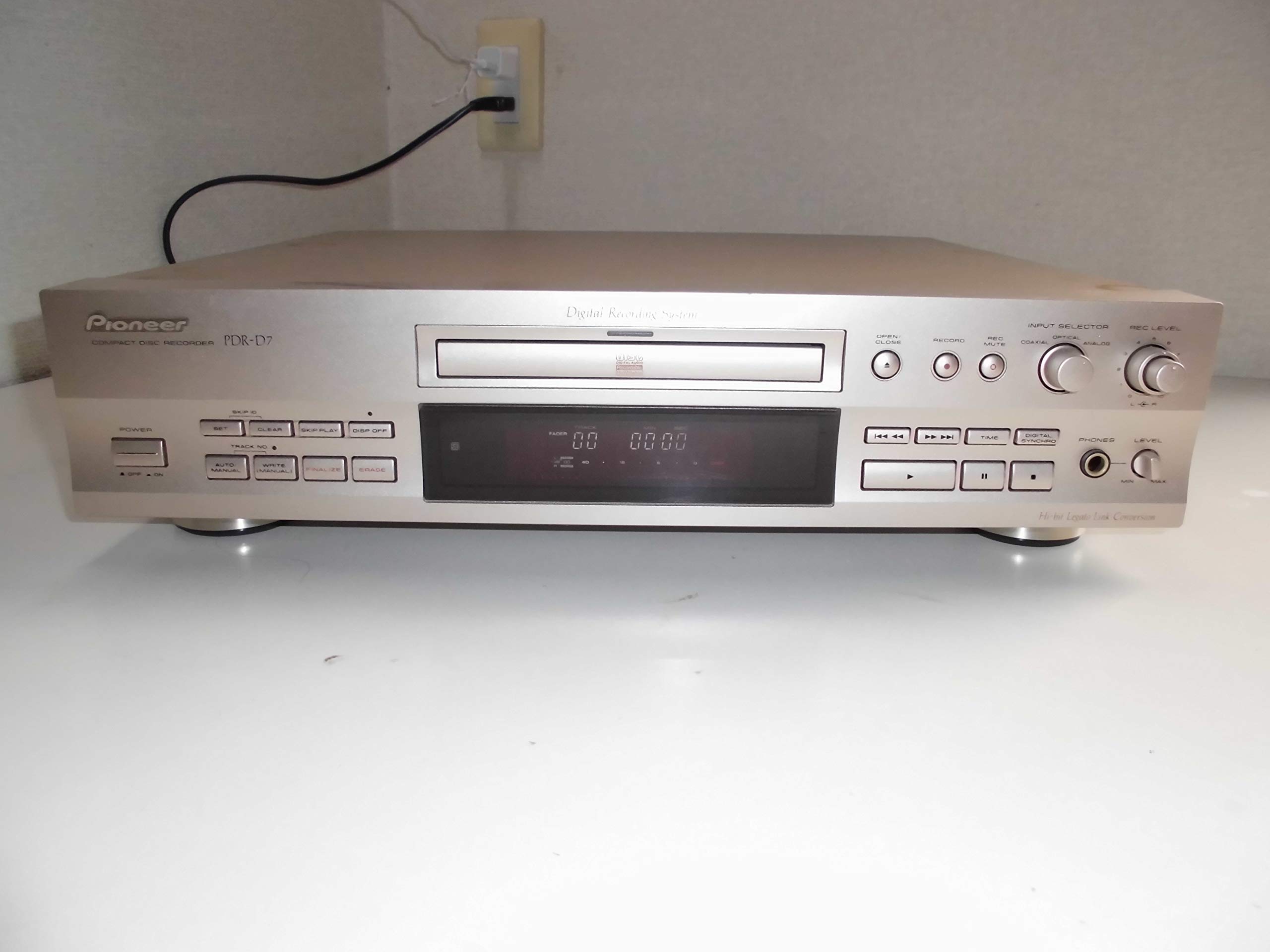 パイオニア　CD‐R/RWレコーダー PDR-WD70(よ37) PIONEER パイオニア CDレコーダー PDR-D7 CD-R/CD-RW対応 【中古品