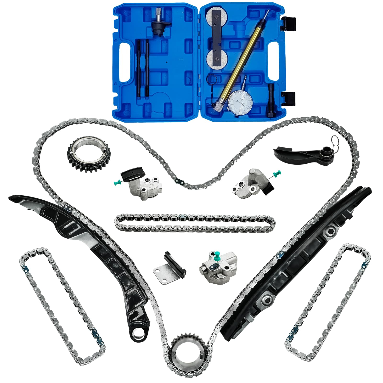 130706KA0D 130286KA0A Timing Time Chain Kit 3.5 for Nissan Pathfinder Infiniti QX60 2017-2024 3.5L V6 VQ35DD Engine Timing Chain Set 130286KA1B 150416KA0A