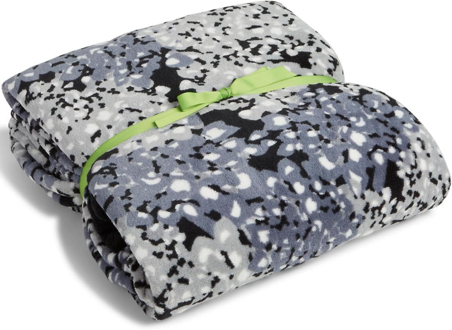 Vera Bradley XL Throw Microfleece Blanket (Blooms gray