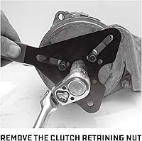 Vista 5 de Powerbuilt Kit de herramientas para quitar e instalar el embrague de aire acondicionado, removedor e instalador de embragues de compresor de CA