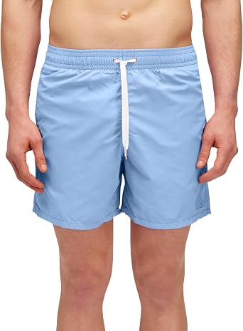 SUNDEK Mens Elastic Waist Boardshort, Swim Trunks 16" Length 7.5" Inseam